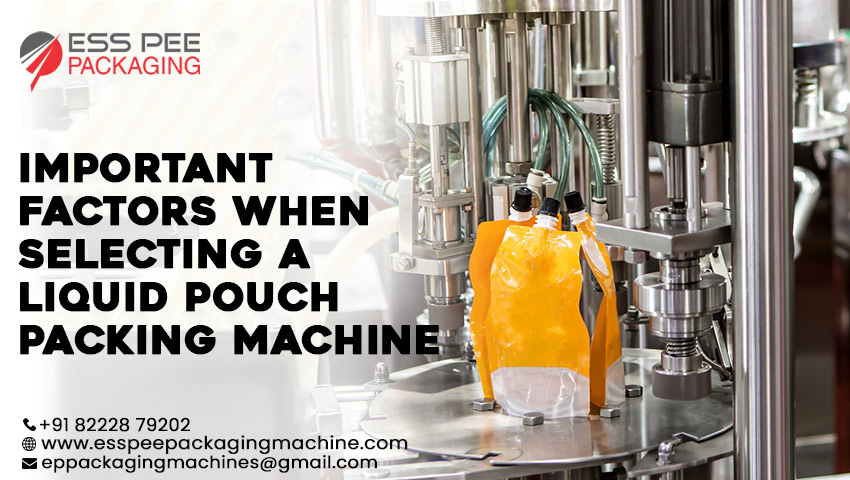 liquid pouch packing machine